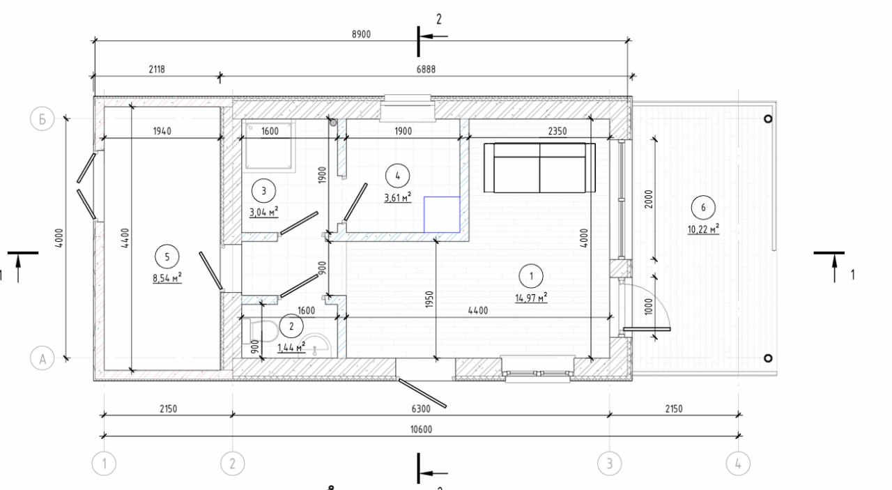 Проект А8 (баня)